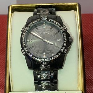 Brand New With Box Mens Elgin Lab Diamond Watch